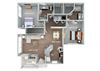 Hunter 2 Bed 2 Bath Floor plan Hunter 2 Bed 2 Bath Floor plan at Fortress Grove, Murfreesboro, Tennessee
